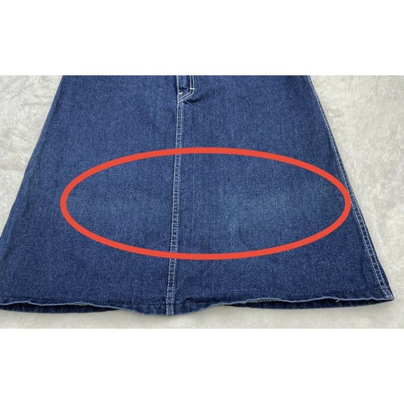 Vintage 80s Jean Skirt High Waisted Size 9 - Picture 3 of 8